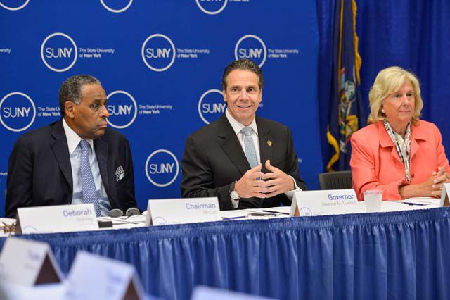 Governor Cuomo at the press conference yesterday